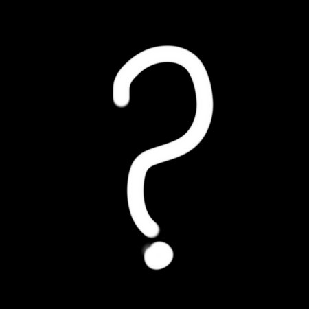 A drawn question mark. Question symbol. Hand-drawn interrogation icons or a sketch for questions. Illustration with doodlesの写真素材