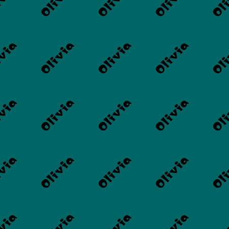 The female name is Olivia. Background with the female name Olivia. Seamless pattern. A postcard for...