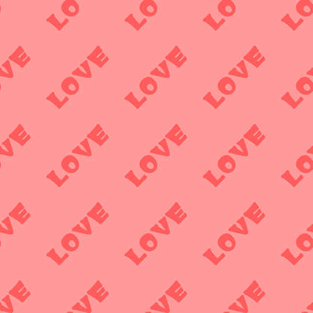 An illustration with the inscription - Love. Seamless repeating lettering. Background for scrapbooking, albums, advertising, printing, websites, mobile screensavers, bloggersの写真素材