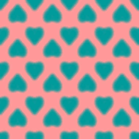 Hearts for Valentine's Day. A postcard with hearts for February 14. Seamless repeating pattern....