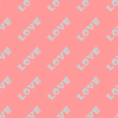 An illustration with the inscription - Love. Seamless repeating lettering. Background for scrapbooking, albums, advertising, printing, websites, mobile screensavers, bloggersの写真素材