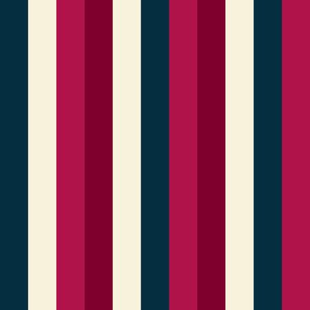 Seamless vector striped pattern. Colored stripes ornament. Vertical Pink, blue, red, gray lines. Stylish contrasting illustration for holiday, wallpaper, wrapping paper, textile, clothes. Trend colorsのイラスト素材