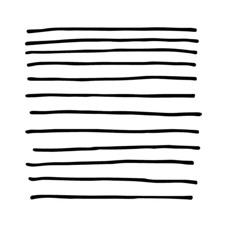 Seamless scandinavian lines pattern. Neutral abstract geometric ornament. White and black colors of a modern stylish background for wallpaper, posters, wrapping paper, textile. Vector illustrationのイラスト素材