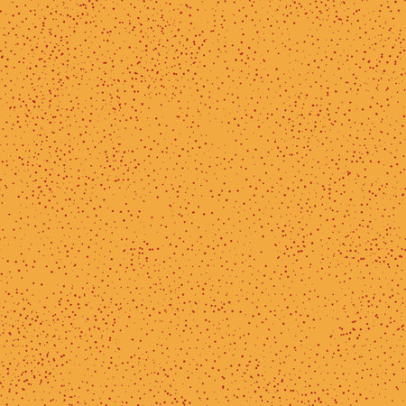 Seamless abstract polka dot pattern. Dusty hand drawn drip points on gold background. Stone terrazzo texture, ink blots stain, grain, paint splash, spray effect. Vector grunge splattered illustrationのイラスト素材