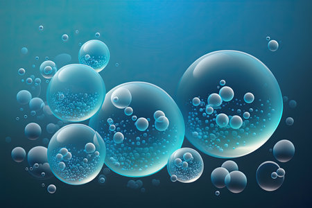 Bubbles background. Vector illustration. Eps 10. Abstract background.の素材