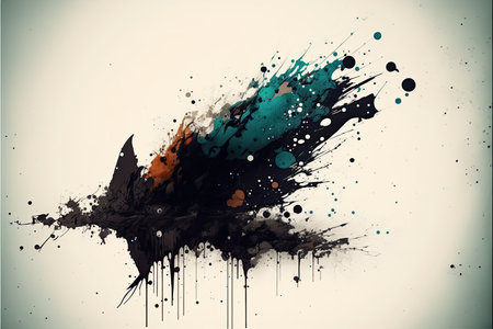 Abstract grunge background with paint splashes. Grunge backgroundの素材