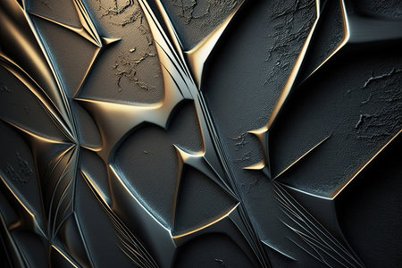 3d illustration of abstract geometric composition,digital art works. Computer generated graphics.の素材