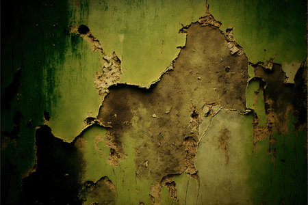 Grunge green background. Old metal surface. Grunge background.の素材