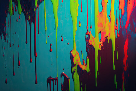 Abstract background of acrylic paint splashing in different directions. Colorful backgroundの素材