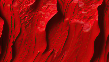 Red abstract fractal background. Fantasy fractal texture. Digital art. 3D rendering.の素材