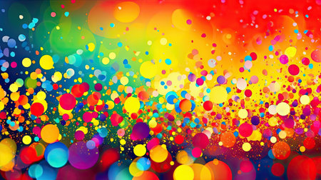 Abstract colorful background with bokeh effect. Vector illustration for your designの素材