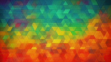 Abstract geometric background with colorful triangles. Vector illustration. Eps 10.の素材