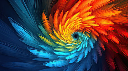 Abstract fractal. Fractal art background for creative design. Decoration for wallpaper, desktop, poster, cover booklet. Print for clothes, t-shirt. Creative illustration for designの素材