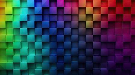 Colorful abstract background with cubes. Vector illustration. Eps 10.の素材