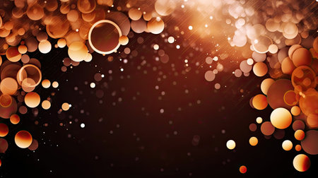 Abstract background with bokeh lights and stars. 3d renderingの素材