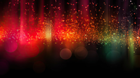 Abstract background with bokeh defocused lights. Vector illustration.の素材