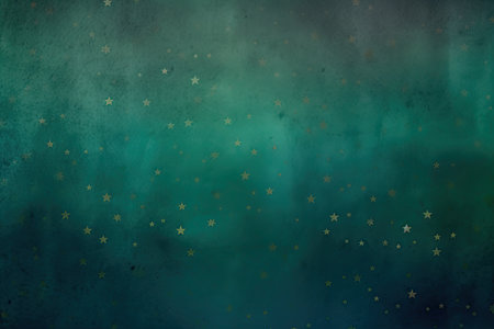 grunge green background with stars and space for text or imageの素材