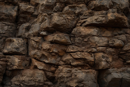 Close up of stone wall texture for background. Natural stone background.の素材