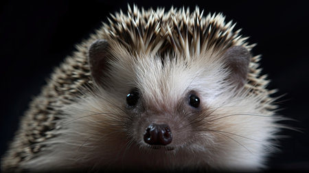 African pygmy hedgehog (Scientific name: Erinaceus Europaeus)の素材