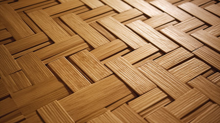 Bamboo texture background for interior or exterior design with copy space.の素材