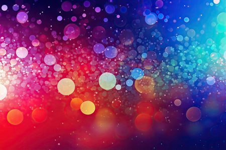 abstract background bokeh circles for Christmas and New Year holidaysの素材