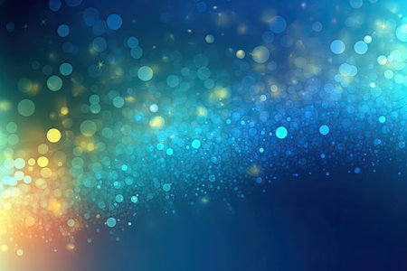 Abstract background with bokeh defocused lights and stars. Vector illustration.の素材