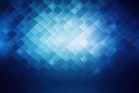 Abstract blue background with squares. 3d rendering. toned imageの素材