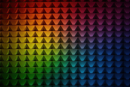 Abstract background of the colorful triangles. Vector illustration. Eps 10.の素材