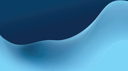 Abstract blue wavy background. Vector illustration. Can be used for websites, brochures, posters, banners.の素材