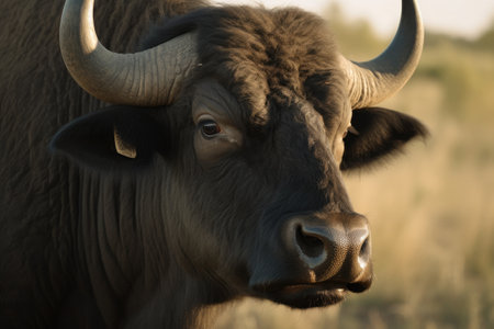 African buffalo in Chobe National Park, Botswana, Africa.の素材