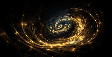 Abstract fractal. Fractal art background for creative design. Decoration for wallpaper, desktop, poster, cover booklet. Print for clothes, t-shirt. Creative illustration for designの素材