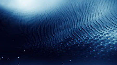 abstract blue background with smooth lines and bokeh, 3d renderの素材