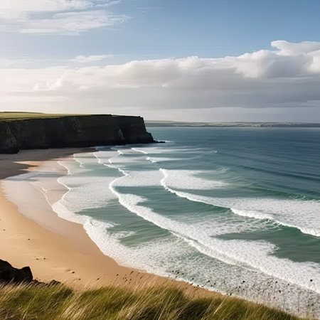 Coastline on the Jurassic Coast in Dorset England UK Europeの素材