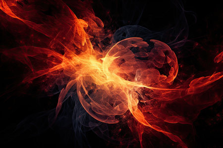 Abstract fractal background, computer-generated image. Digital art.の素材