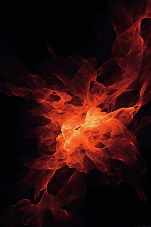 abstract fractal background a computer-generated 2D illustration, textureの素材