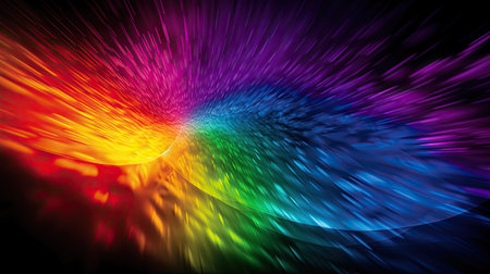 abstract rainbow background with some smooth lines in it (see portfolio for more in this series)の素材