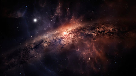 Planets, stars and galaxies in outer space showing the beauty of space exploration.の素材