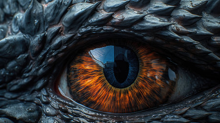 Close-up of human eye with iris. 3D renderingの素材