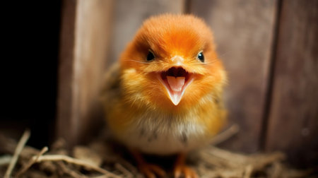 chickens on the farm, close-up of a chickの素材