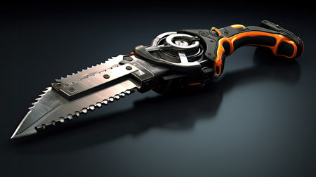 a close up of a knifeの素材