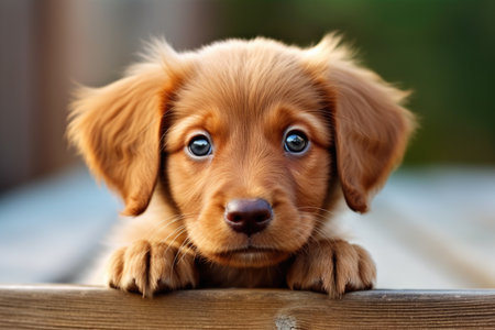 a close up of a dogの素材