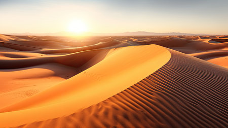 a sand dunes in the desertの素材