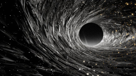 a black hole in spaceの素材