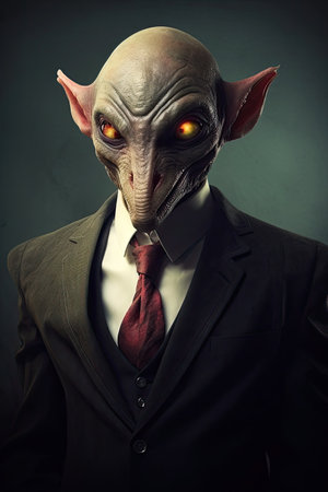 a person in a suit and tieの素材