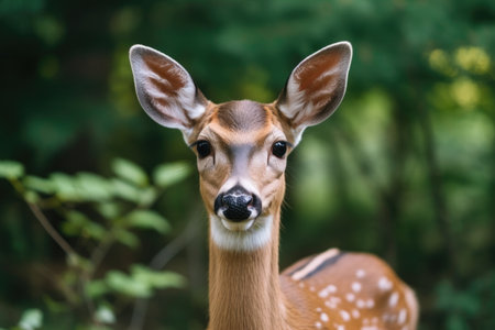 a deer with large earsの素材