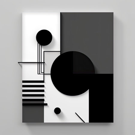a black and white artの素材