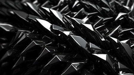 a close up of black crystalsの素材