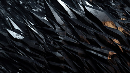 a close up of a black rockの素材