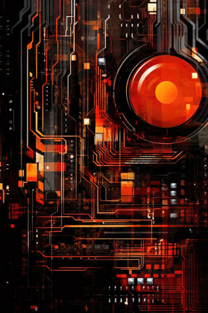 a close up of a computerの素材