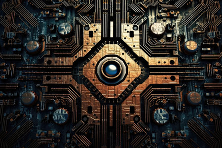 a close up of a computerの素材